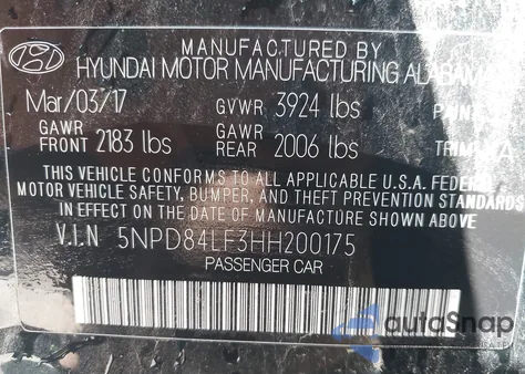 5NPD84LF3HH200175